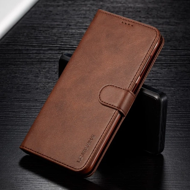 Flip Cover LEATHER Redmi Note 13 Pro 5G/Poco X6 5G dark brown