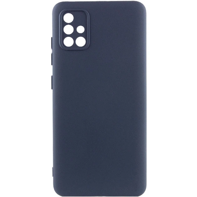 Lux Matte microfiber cover Samsung A51 gray-blue