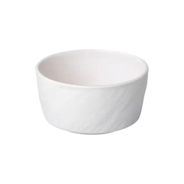 The bowl is ceramic for rice paw 400 ml, white
