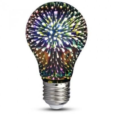 LED lamp A60 LED 3D fireworks colored E27