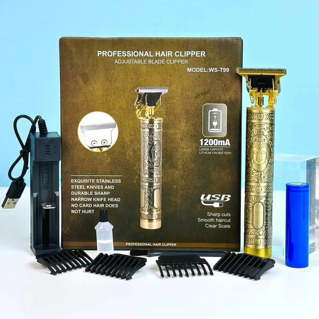 WS T99 Hair Clipper/Trimmer (Gold)