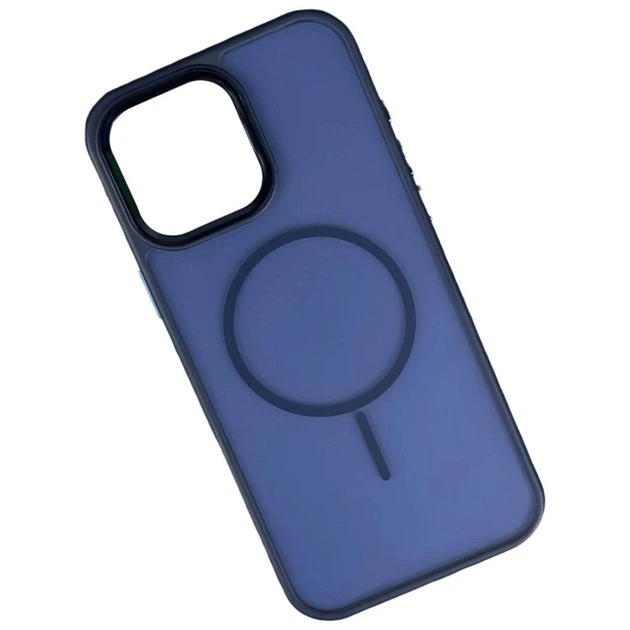 Чохол накладка Color Matte Camera MagSafe IPhone 13 Pro синій