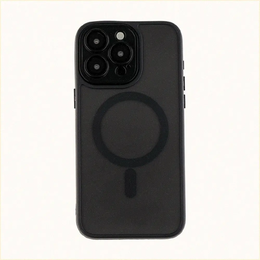 Накладка Mix AirCase Camera MagSafe IPhone 13 Pro чорний плетінь