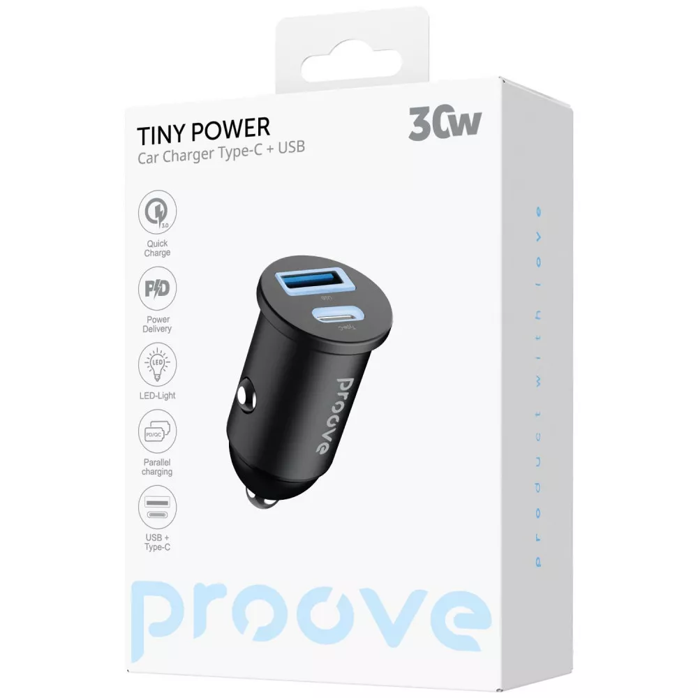 АЗП Proove Tiny Power 30W (Type-C+USB)
