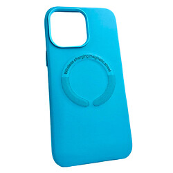 Cover Leather Case WCMS +MagSafe Box IPhone 14 blue