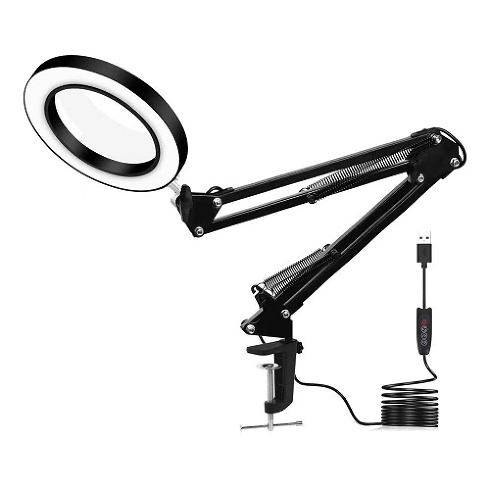 Ring Lamp 16 cm with Lens Table (Black)