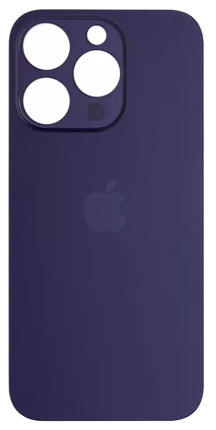 Задня панель для iPhone 14 Pro, фіолетова, не потрібно знімати скло камери, big hole
