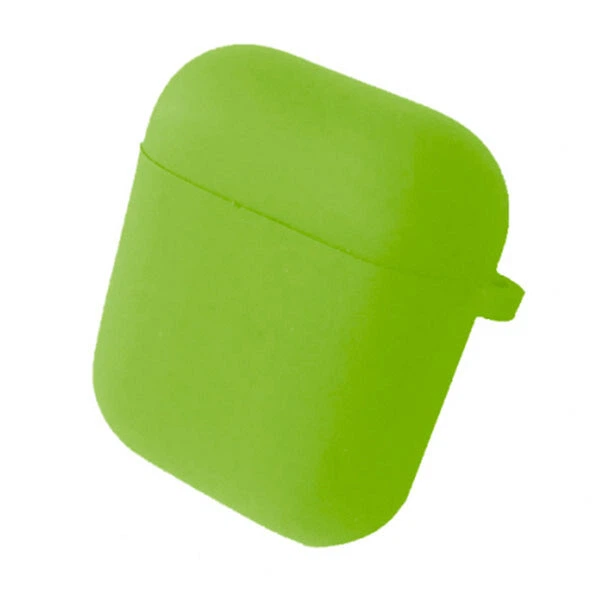 Silicone case Hang Case Colorful for AirPods 1/2 light green