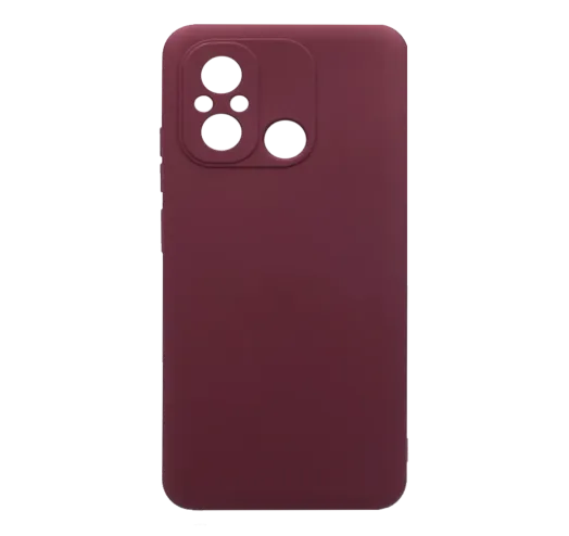 Silicone FULL Cover Xiaomi Redmi 12c Burgundy
