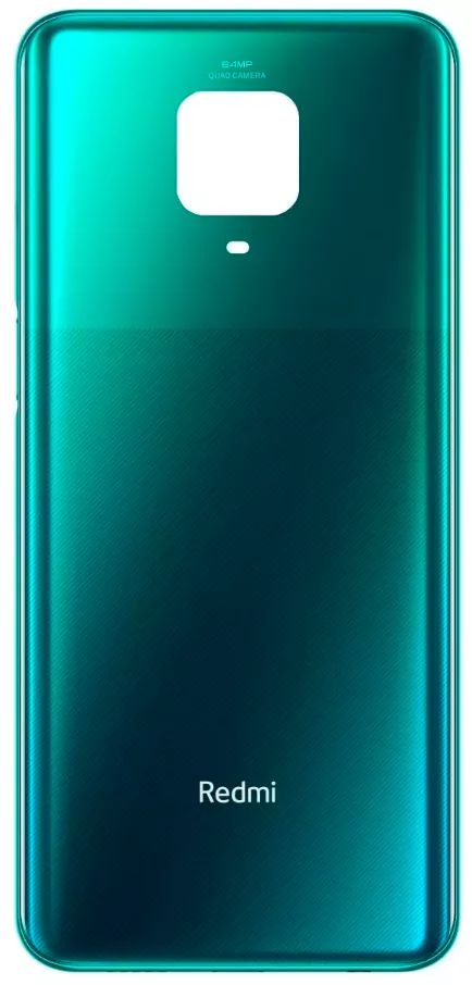 Задня частина корпусу Xiaomi Redmi Note 9S/Note 9 Pro Tropical Green (зі скла камери)