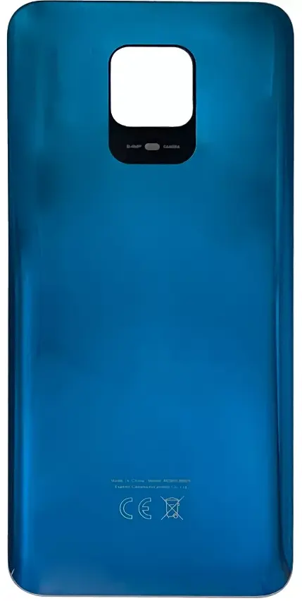 Заднє скло корпусу для Xiaomi Redmi Note 9S/9 Pro/9 Pro Max Aurora Blue (синє)