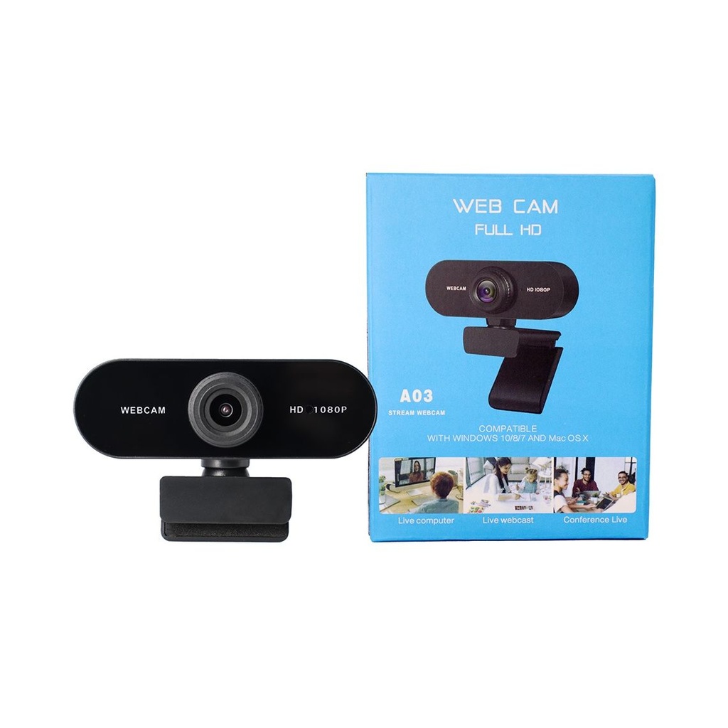 Webcam A03 1080P Full HD