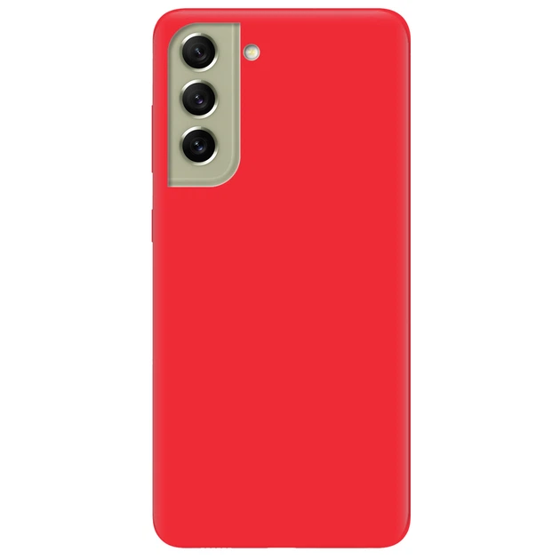 Силікон Samsung S21 FE/G990 Smitt червоний тех.пак