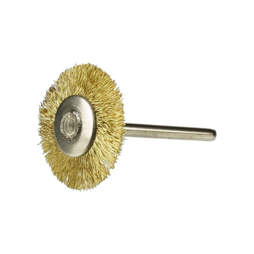 Relife drill bit, radial brass brush 26 x 3 mm, shank 3 mm