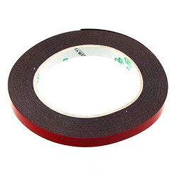 Double-sided adhesive tape, width 10mm, thickness 1mm (red), polyurethane-based.