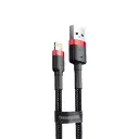 USB cable Baseus Cafule Lightning Cable 2.4A (1m) (red/black)