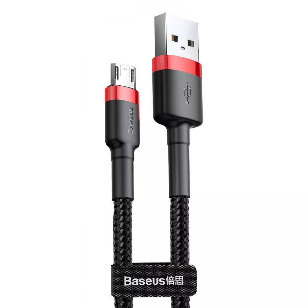 USB cable Baseus Cafule Micro 2.4A (1m) (red/black)