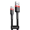 USB кабель Baseus Cafule Micro 2.4A (1m) (red/black)