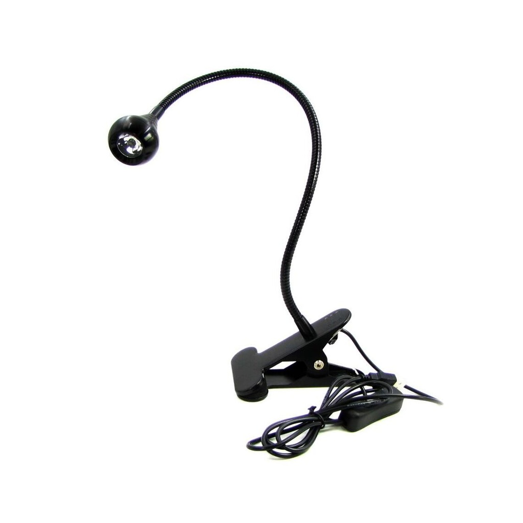 Ultraviolet lamp on a flexible leg with a clamp AD-016 (powered by USB 5V)