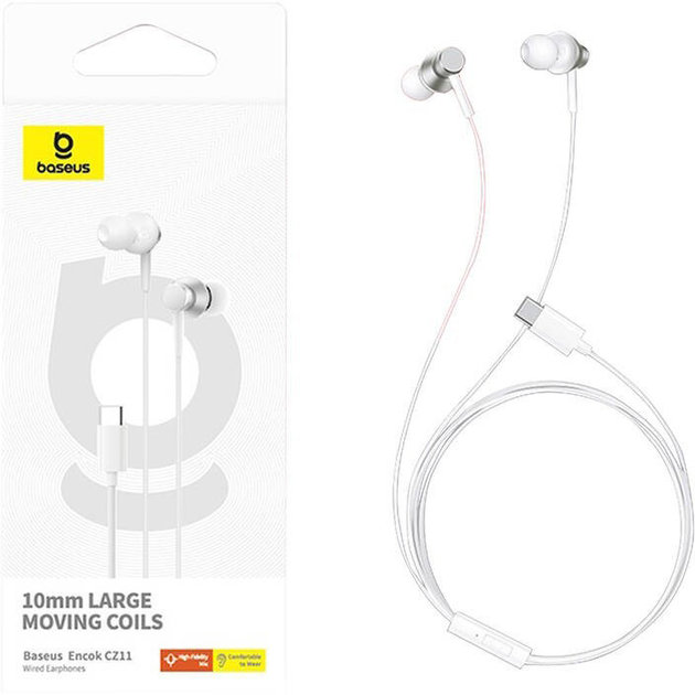 Headphones Baseus Encok CZ11 (Type-C) white