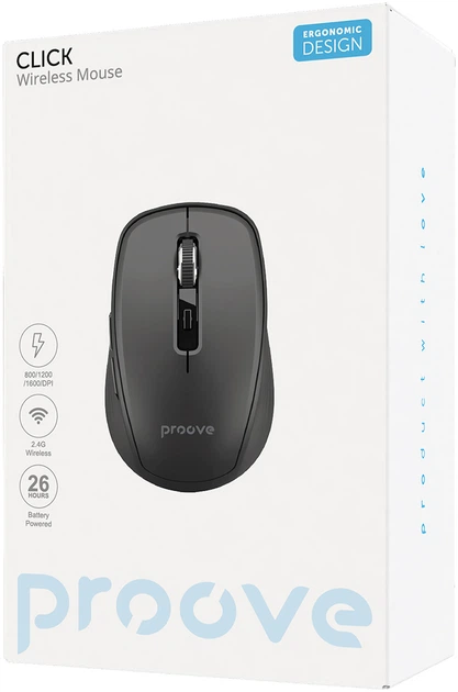 Wireless mouse Proove Click black