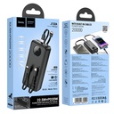 Power bank Hoco J132A Sabio 20000mAh 22.5W+PD20W with 3 cables (2Type-C/Lightning) (Black)