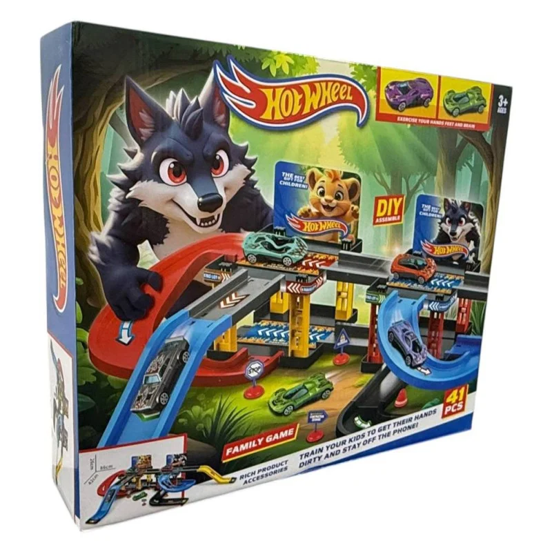Траса з гірками та паркінгом Hot Wheels Snake Garage 41 деталей T876-13