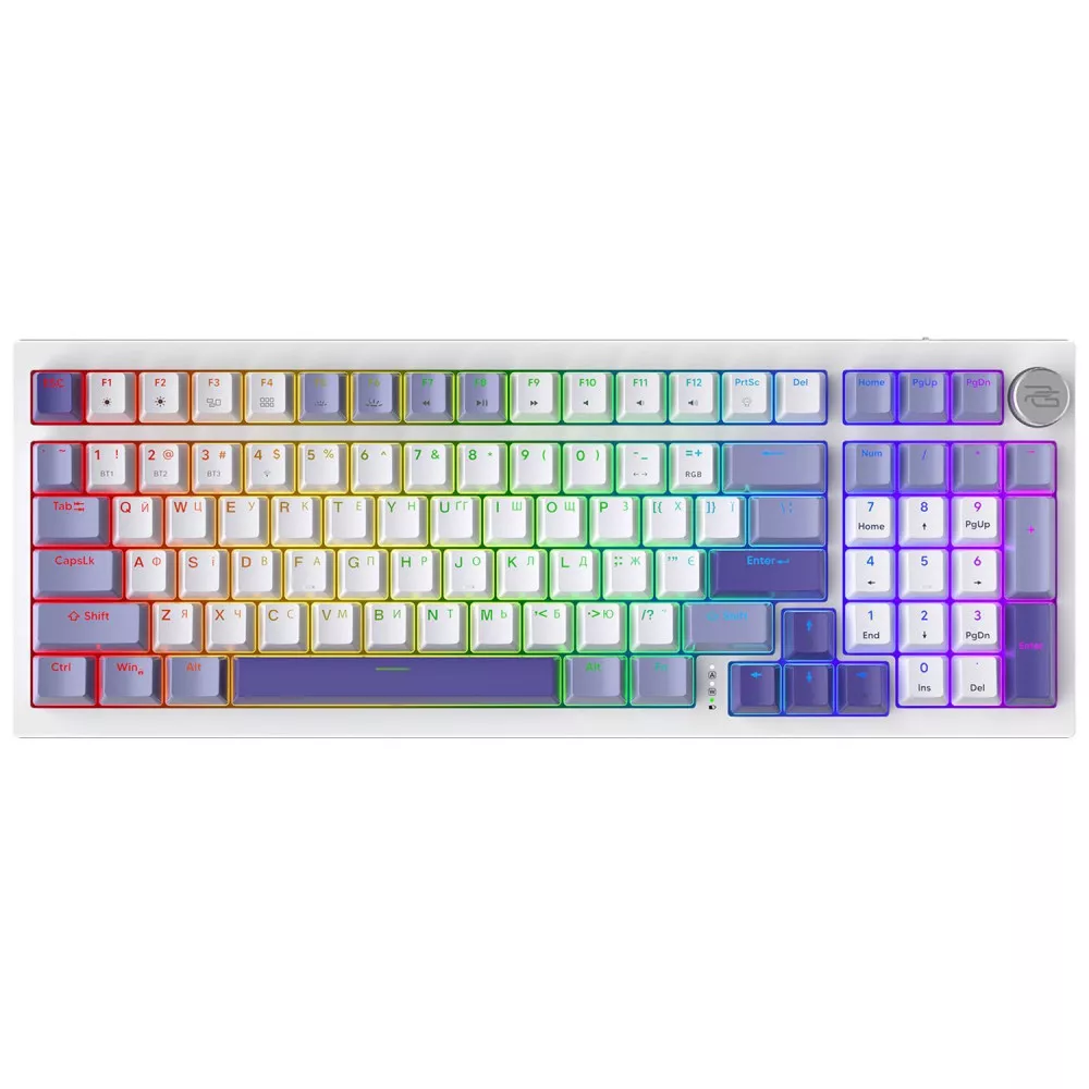 Бездротова клавіатура Proove Gaming Slicker (Ukraine Layout) white