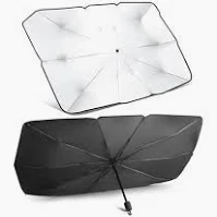 Car Sun Umbrella Large 76*140cm(123cm) (Black)