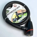 Bicycle lock 8120, 18*100 cable, 2 keys (Black and blue)