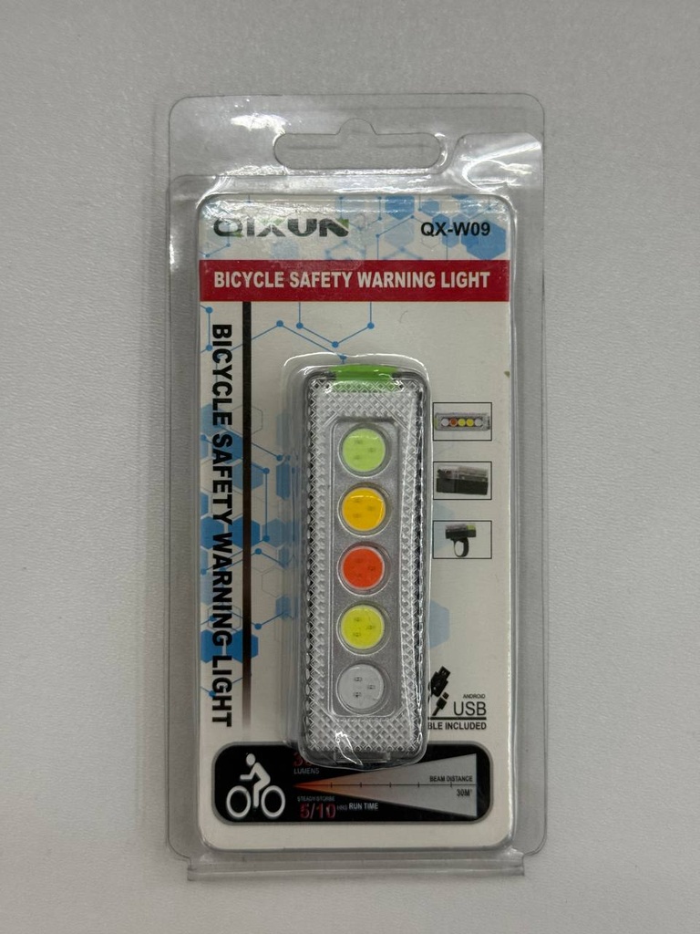 Велофара кольорова Led заднє світло 