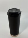 Термочашка Coffee 500 мл з ремінцем, чорний