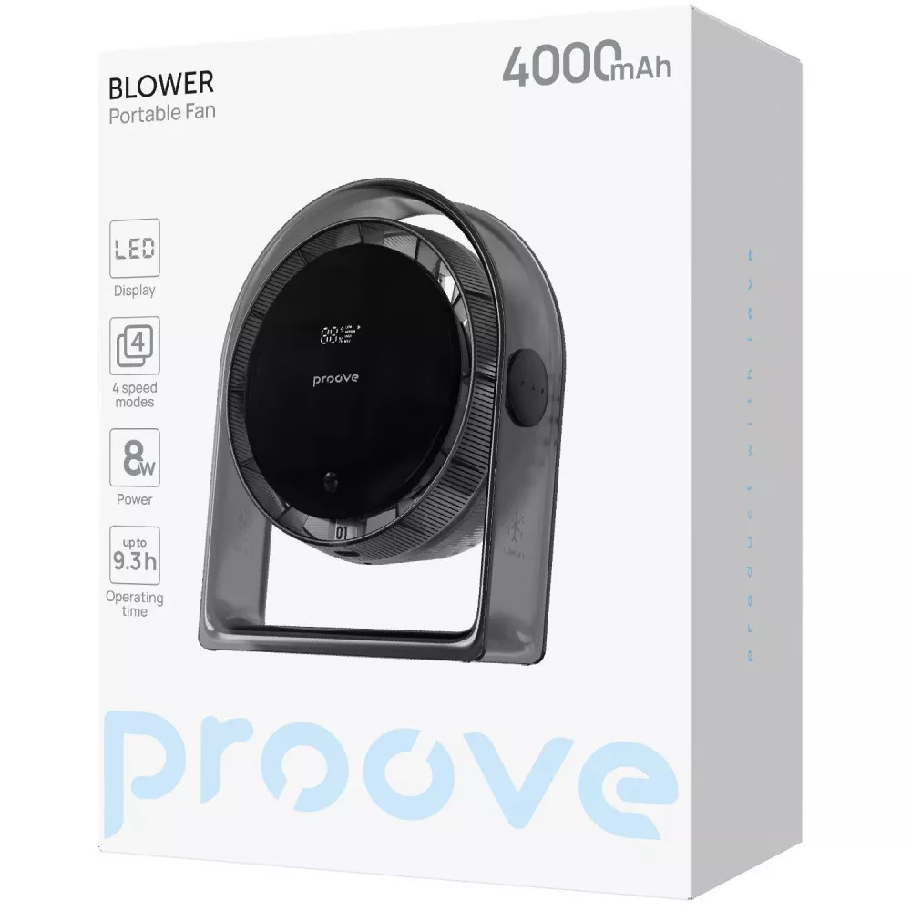Портативний вентилятор Proove Blower grey