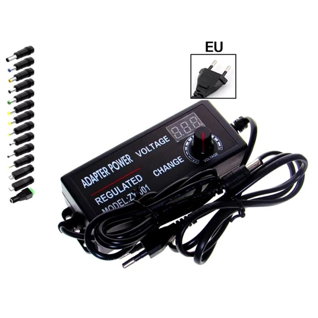 Universal Charger 3-24V/3A/72W+14 Tips (Black)