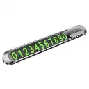 Parking Card Proove Parking Number Plate Metal Lock silver