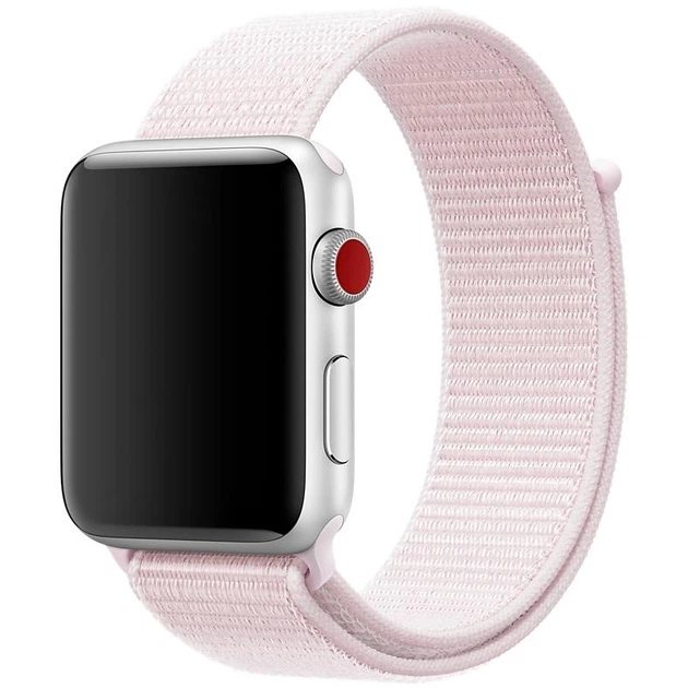 Strap for Apple Watch Nylon 42/44/45/49 mm (Pearl Pink)
