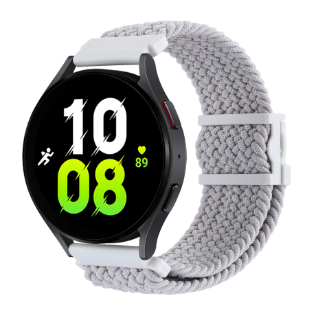 Strap Universe 22mm Elastic Adjustment for Samsung/Amazfit/Huawei (White)