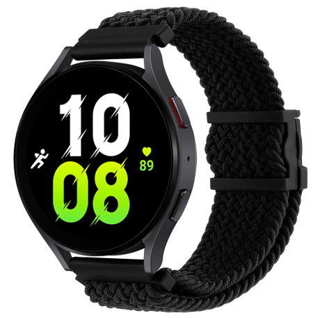 РемінецьУниверс 20mm Elastic Adjustment для Samsung/Amazfit/Huawei (Black)