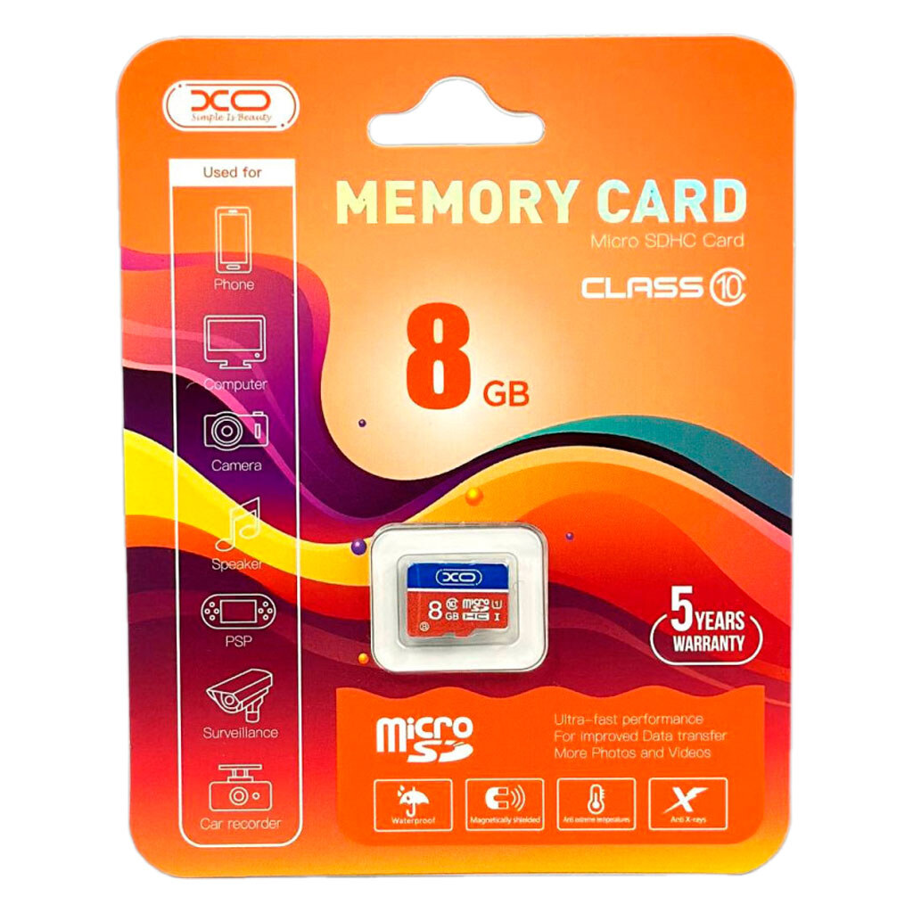Memory card XO High level 8Gb 10 Class without adapter NEW