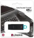 USB 64GB 3.2 Kingston Exodia чорно-блакитна