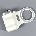 TelesIin TPMP001-01 Magnetic Phone Holder with Bluetooth, Remote Control (Zoom Support, Stabilizer) (White)