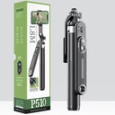 Monopod Tripod P510 Stainless Steel on tripod 1.8m Bluetooth (360° Rotating Pan Tilt) (Black)