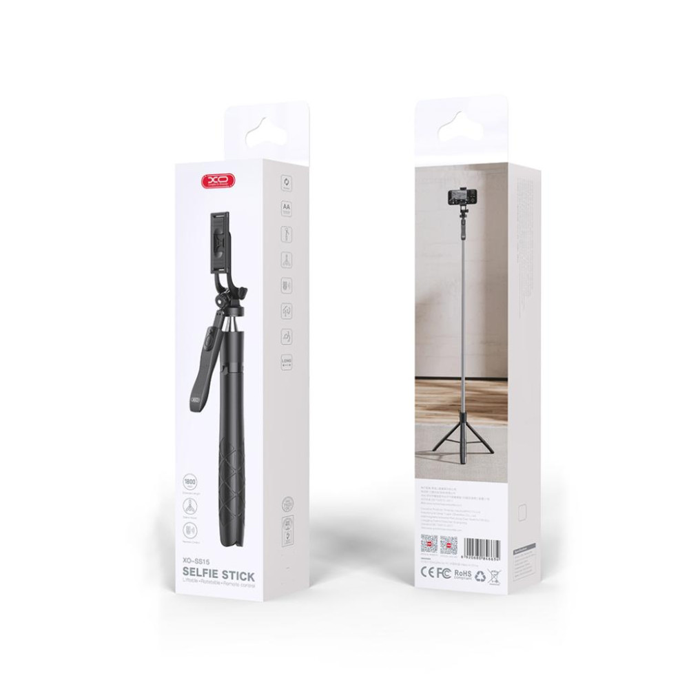 Монопод (трипод) XO SS15 Balance Steady Shot Bluetooth 180 см (Чорний)