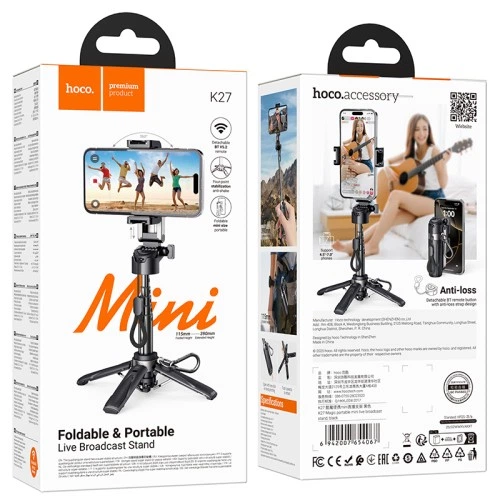 Monopod (tripod) Hoco K27 Magic Mini Selfie Stick Bluetooth