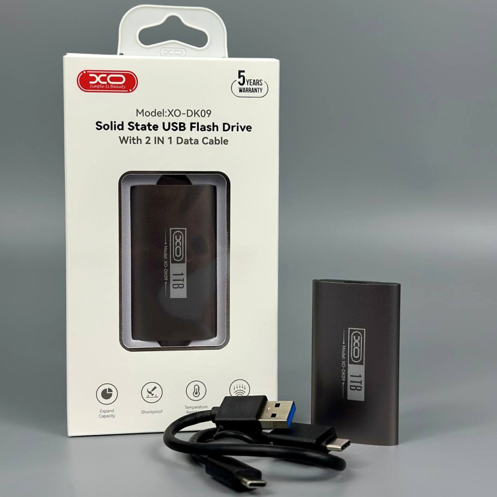 Зовнішній SSD-диск XO DK09 1TB