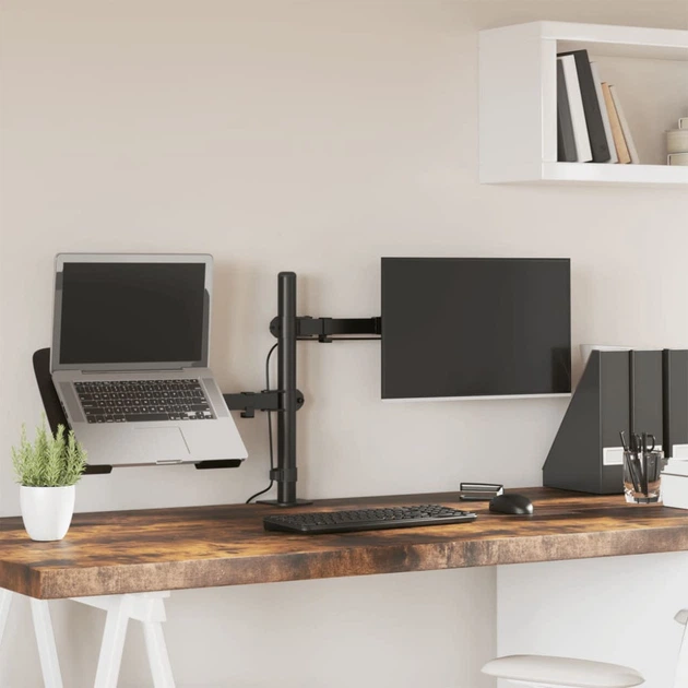 Desktop bracket for monitor up to 32" and laptop up to 17" M074-K (2 mounts) (Black)