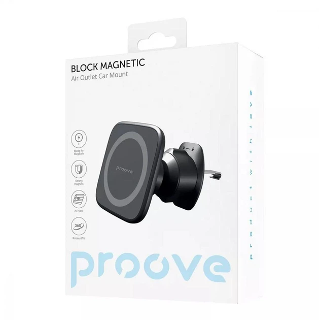 Автомобільний тримач Proove Block Magnetic Air Outlet Car Mount