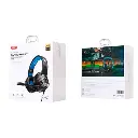 Навушники XO GE-08 Static RGB Long Mic Game USB+Dual 3.5mm (Чорний)