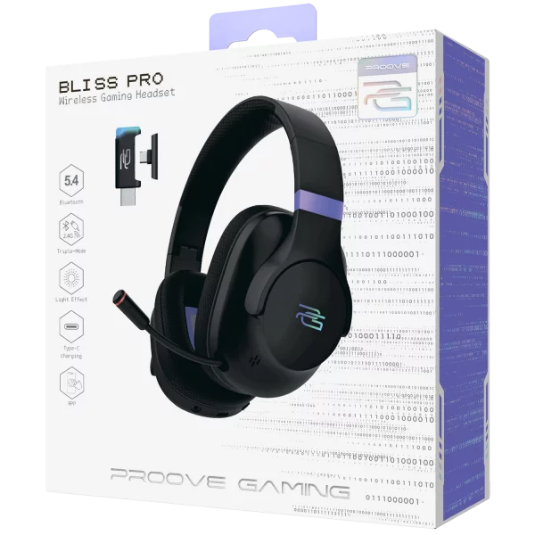 Бездротова ігрова гарнітура Proove Gaming Bliss (APP) black
