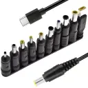 Кабель для ноутбука Type-C to DC 10in1 65W black